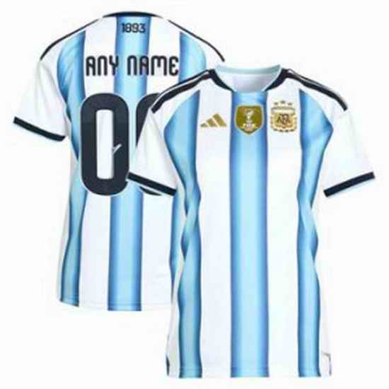 Women 00 Custom Argentina National Team World Cup  3